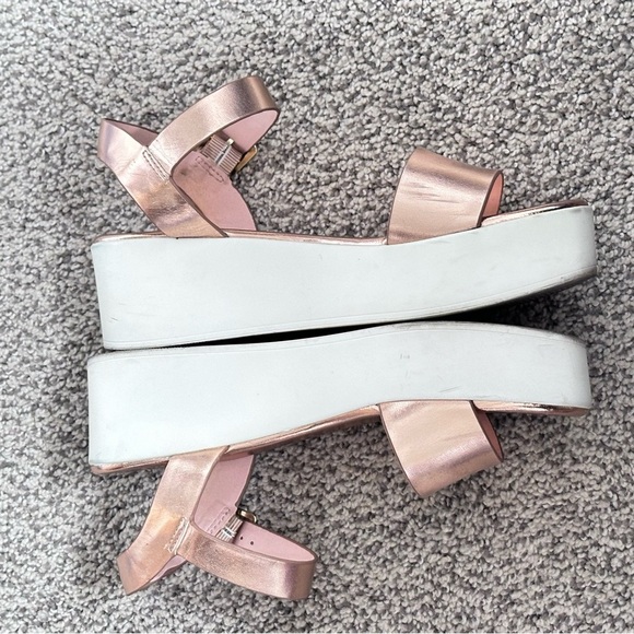 Steve Madden “ delight” Metallic Rose Women's Sandals 7 - Picture 4 of 11